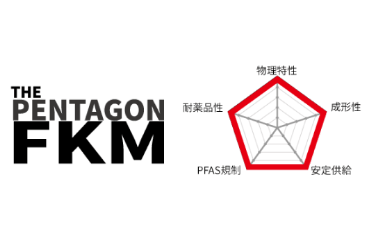 特定PFAS対応フッ素ゴム材料THE PENTAGON FKM